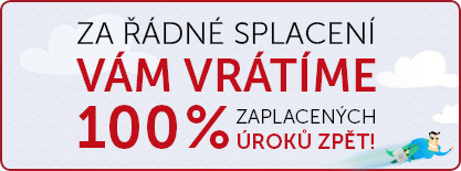 Akce 100% úroků zpět